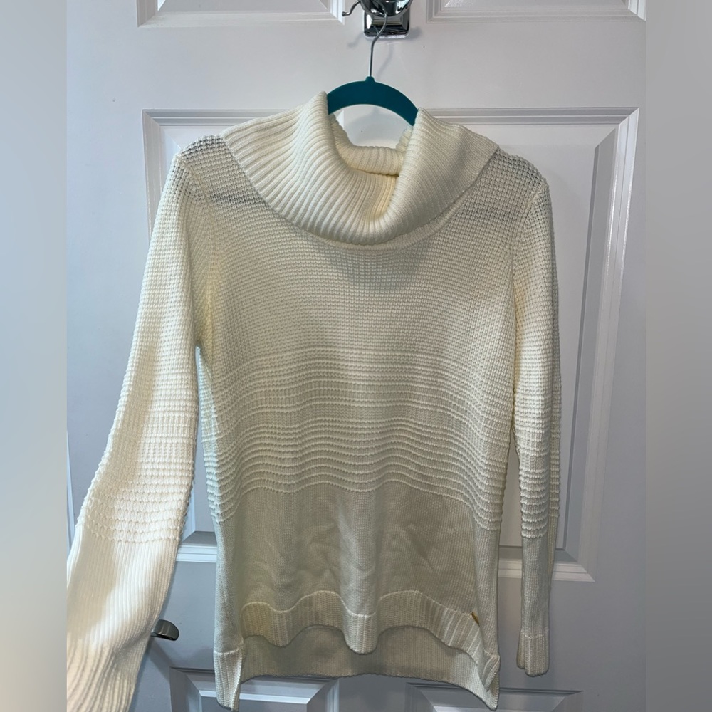 Calvin Klein Knit Sweater Cream Size Medium - Picture 3 of 7
